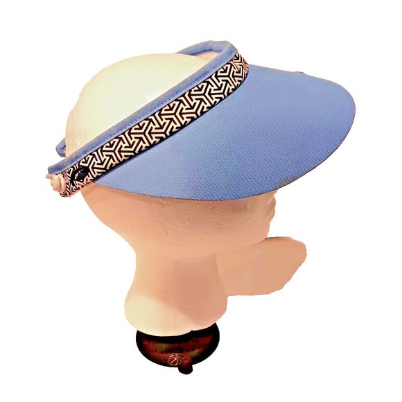 Golf Visor Adult Baby Blue Hill Country Golf Club Strapback Cap by Pukkaing.com - Picture 3 of 8